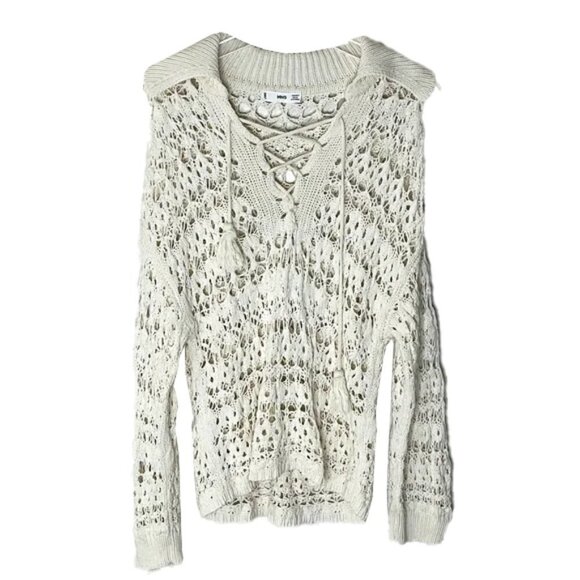 ❤️ MNG Netted Sweater Too Size S - Picture 1 of 4